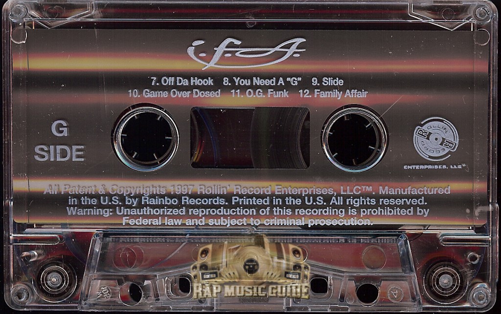 I.F.A. - International Family Affair: Cassette Tape | Rap